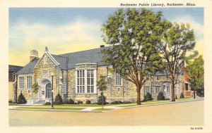 Rochester Minnesota 1940s Postcard Rochester Public Library