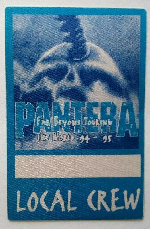 Pantera Backstage Music Pass Original Far Beyond Driven Heavy Metal Skull Blue