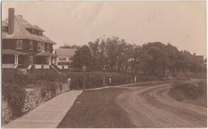 Rare 1910 LITTLE BOARSHEAD New Hampshire NH RPPC Postcard Homes Street