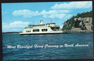 Vermont BURLINGTON HARBOR MV Adirondack passing Rock Point auto Passenger Ferry