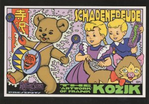 The Artwork Of Frank Kozik Chinese Teddy Bear Postcard