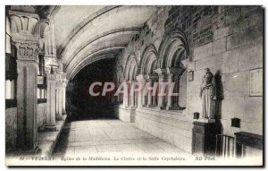 Old Postcard Vezelay Madeleine Church The Cloister and the Chapter House