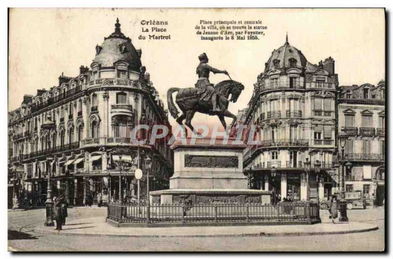 Old Postcard Orleans La Place Du Martroi Jeanne d & # 39Arc