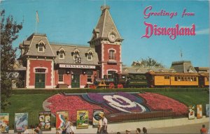 Postcard Greetings Disneyland Guest Entering Magic Kingdom Santa Fe Depot CA
