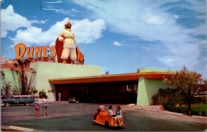 Postcard Entrance to Dunes Hotel in Las Vegas, Nevada