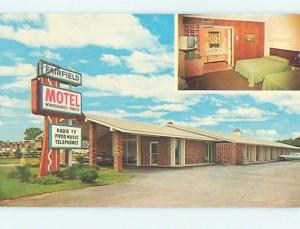 Unused Pre-1980 MOTEL SCENE Winnsboro South Carolina SC HJ9694