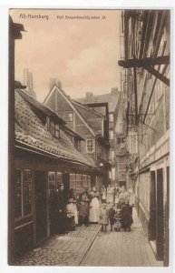 Hof Brauerknechtgraben Alt Hamburg Germany 1910c postcard