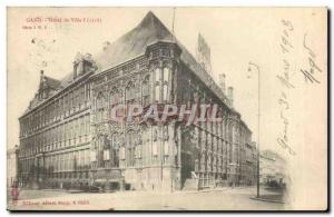 Belgie Belgium Ghent Postcard Old City Hall (1518)