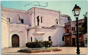 M-36475 Statue of Ponce De Leon & 16th Century of San Jose Church San Juan Pu...