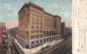 Postcard Philadelphia Reading Railroad Terminal Philadelphia PA