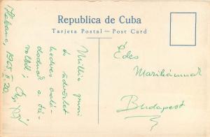 Cuba Havana India statue 1960s postcard