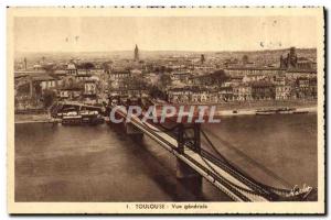 Postcard Old Toulouse Vue Generale