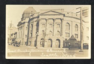 RPPC SEATTLE WASHINGTON FIRST PRESBYTERIAN CHURCH REAL PHOTO POSTCARD