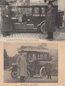 Excursions of the Giant HUGO while traveling with their automobile oldtimer car