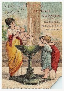 1883 Cologne German S Hoyt Trade Card Victorian Lowell Mass. Fragrant Lasting