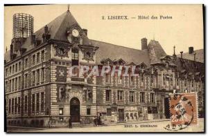 Old Postcard Post Hotel Lisieux