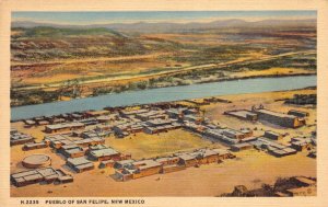 Postcard Overview of the Pueblo of San Felipe, New Mexico~130187