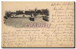 Old Postcard Perspective Paris on the Seine