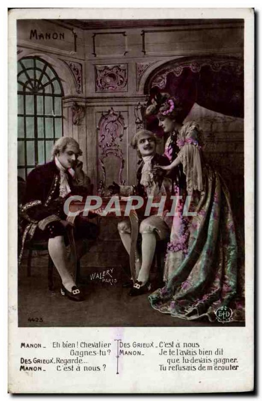 Old Postcard Fantaisie Manon