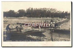 Old Postcard Army Avignon Bridge over the Rhone by the 7th Genie