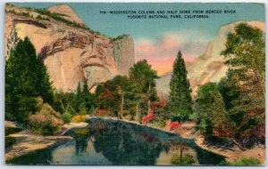 M-40100 Washington Column and Half Dome Yosemite National Park California