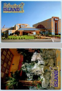 2 Postcards WHEELING, WV ~ Lobby at WHEELING ISLAND RACETRACK & CASINO  4x6