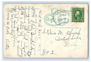 C1910 Michigan School For The Deaf Flint. Mich. Postcard F93S