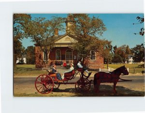 Postcard Courthouse of 1770, Williamsburg, Virginia