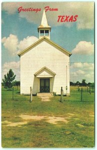 Oldest Protestant Church Greetings From Sealy Texas TX UNP Chrome Postcard G2