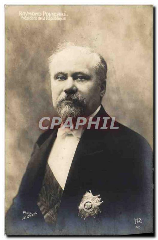 Old Postcard Raymond Poincare President of the Republic