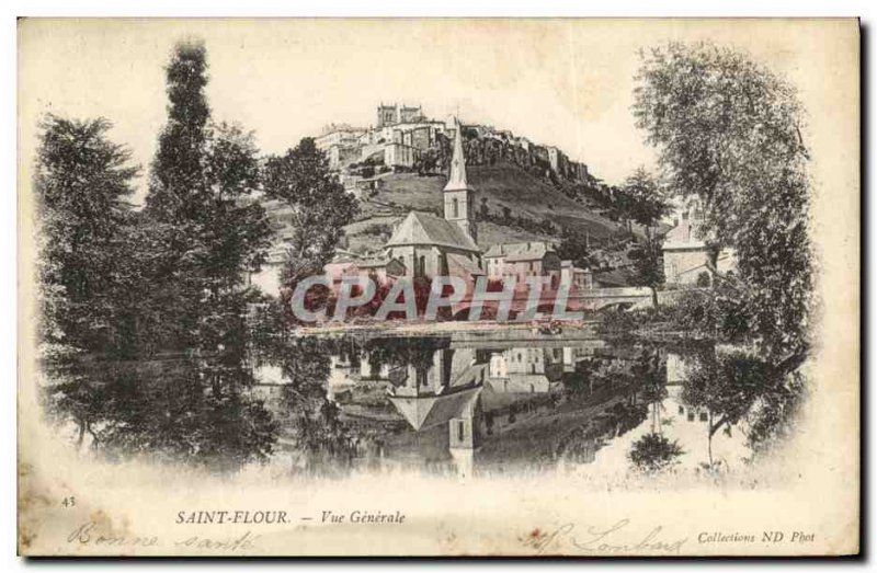 Postcard Old Saint Flour Vue Generale