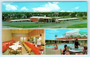 ABILENE, TX Texas ~ COLONIAL INN 1976 Roadside Multiview Postcard