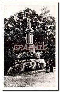 Postcard Abbey Stone Who Vire Dolmen of Peter Vire Statue of the Virgin