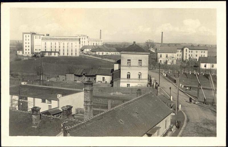 czech, PREDMERICE n. Labem, Panorama Street (1930s) RPPC
