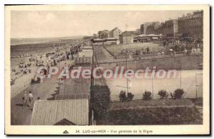 Postcard Old Luc Sur Mer Vue Generale De La Digue