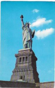 Statute of Liberty  on Liberty Island in New York Bay.