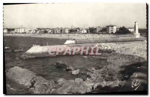 Old Postcard Saint Jean de Luz Pyrenees Lower L'Entree di Port basically the ...