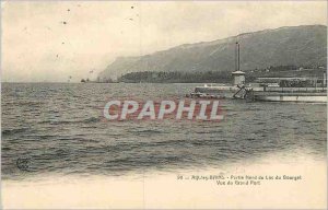 Old Postcard Aix les Bains Party North Lake Bourget View of Grand Harbor