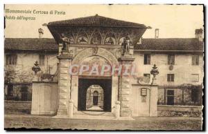 Old Postcard Pavia Certosa Monumental