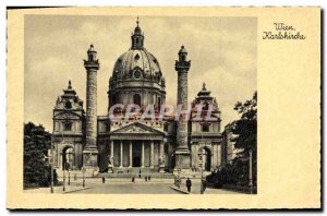Old Postcard Wien Karlskirche