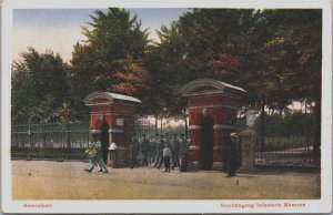 Netherlands Amersfoort Hoofdingang Infanterie Kazerne Vintage Postcard C127