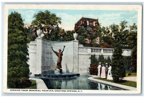 c1910 Spencer Trask Memorial Fountain Saratoga Springs New York Vintage Postcard 