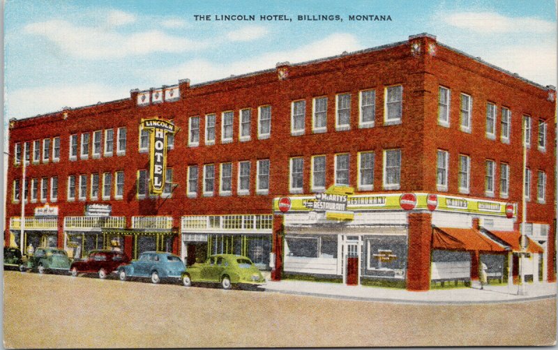 The Lincoln Hotel Billings MT Montana McArty's Restaurant Unused Postcard G41