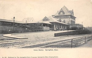 Union Station Springfield, Mass., USA Massachusetts Train 1905 