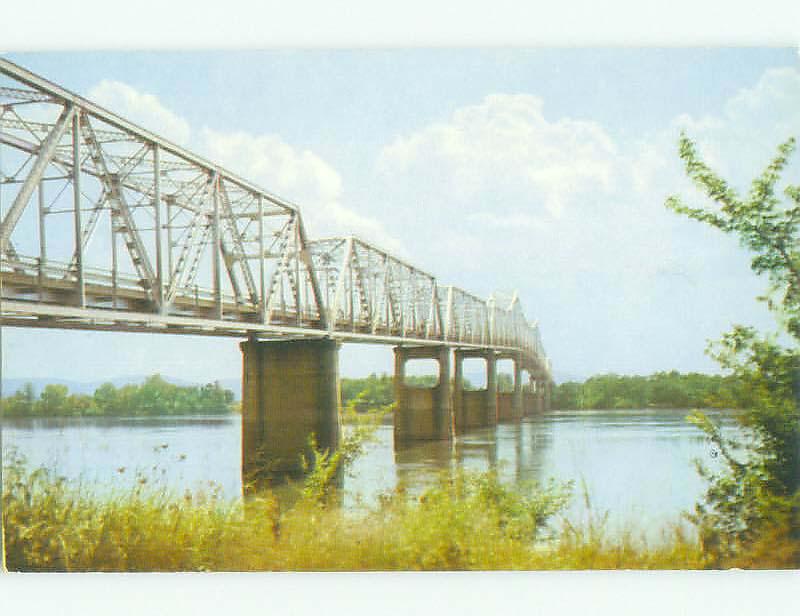 Unused Pre-1980 BRIDGE SCENE Huntsville Alabama AL HQ9611-12