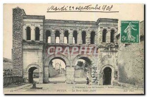 Old Postcard Autun Porte Saint Andre