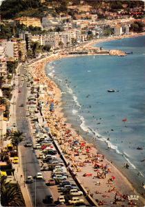 BT10207 Roquebrune cap martin la plage et vue sur menton car voitu        France