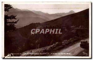 Old Postcard The descent of the Col d & # 39Aspin on Payolle View of the Pic ...