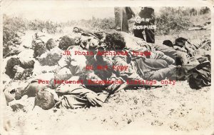 Mexico Border War, RPPC, Mexican Soldiers Soon to Burned, Nogales, Runyan?