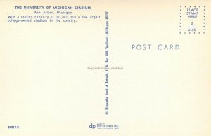 MI, Ann Arbor, Michigan University, Stadium, Dexter Press No. 89012-B